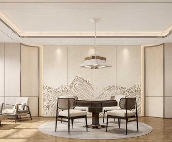 New Chinese Style Dining Room-ID:757406953