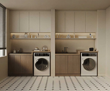 Modern Laundry Cabinet-ID:252162933