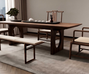 New Chinese Style Tea Tables And Chairs-ID:407855995