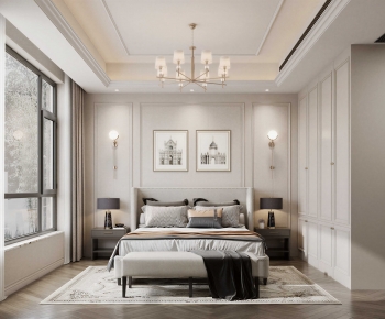 Simple European Style Bedroom-ID:536983971