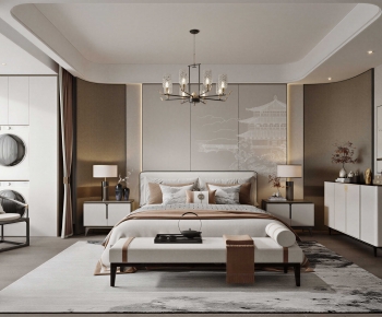 New Chinese Style Bedroom-ID:781779385