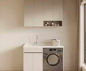 Modern Laundry Cabinet-ID:223563914