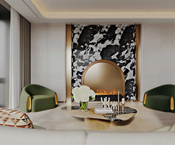 Modern A Living Room-ID:607299091