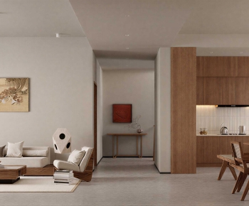 New Chinese Style A Living Room-ID:755054954