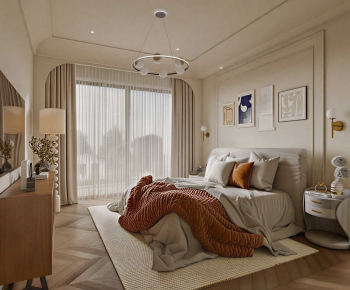 Simple European Style Bedroom-ID:906109096