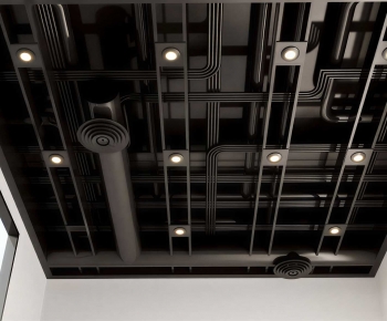 Industrial Style Suspended Ceiling-ID:764662036