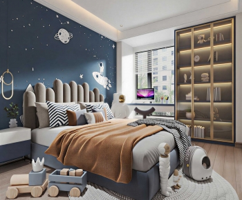 Modern Boy's Room And Son's Room-ID:860388046