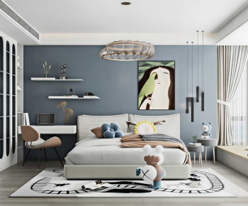 Modern Boy's Room And Son's Room-ID:979393964