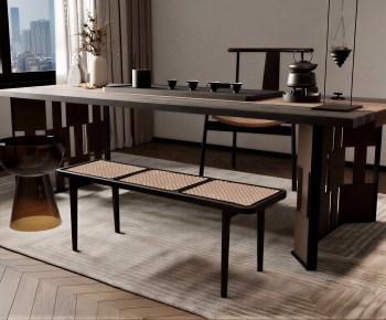 New Chinese Style Tea Tables And Chairs-ID:808476927