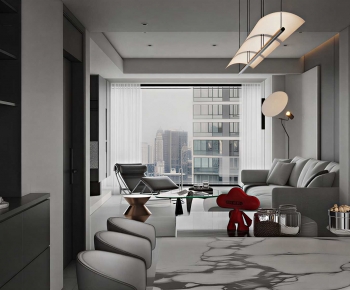 Modern A Living Room-ID:376200753