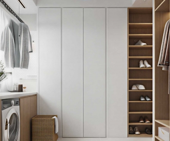 Modern Balcony Laundry Room-ID:697334059