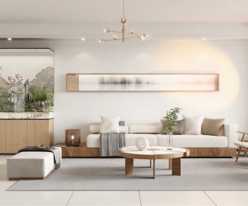 New Chinese Style A Living Room-ID:209723004