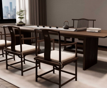 New Chinese Style Tea Tables And Chairs-ID:460599901