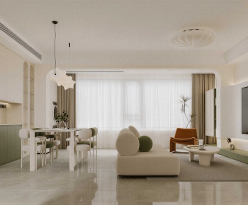 French Style A Living Room-ID:364065897