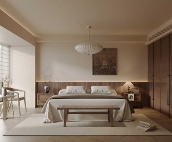Wabi-sabi Style Bedroom-ID:457557929