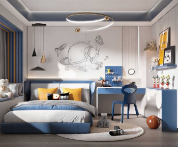 Modern Boy's Room And Son's Room-ID:743031021