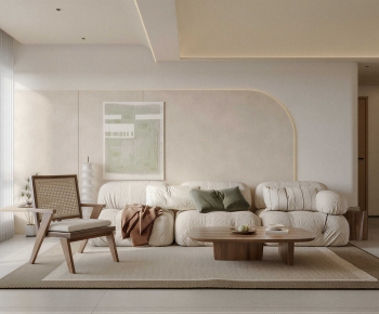 Wabi-sabi Style A Living Room-ID:497322089