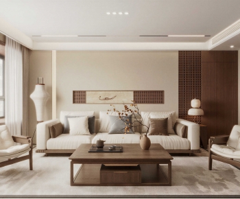 Wabi-sabi Style A Living Room-ID:463600272