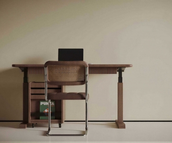 Modern Computer Desk And Chair-ID:136698963