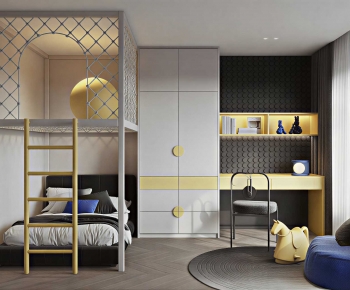 Modern Boy's Room And Son's Room-ID:493814959