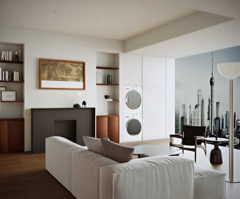 Modern A Living Room-ID:767652035