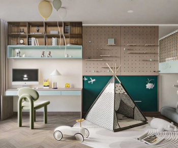 Modern Boy's Room And Son's Room-ID:904051076