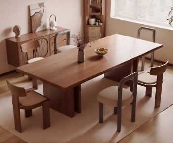 Modern Dining Table And Chairs-ID:701155907