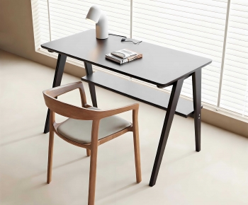 Modern Computer Desk And Chair-ID:848659042