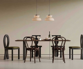 French Style Dining Table And Chairs-ID:541182996