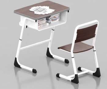 Modern Computer Desk And Chair-ID:890098097