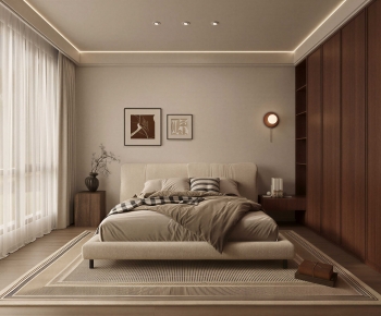 Wabi-sabi Style Bedroom-ID:600800042