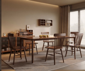 Modern Dining Table And Chairs-ID:729880393