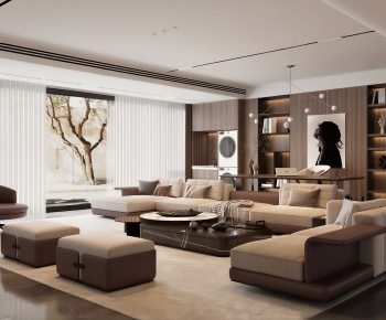 Modern A Living Room-ID:759443041