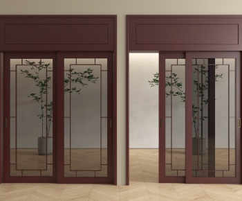 New Chinese Style Sliding Door-ID:957427981