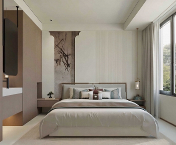New Chinese Style Bedroom-ID:742868906