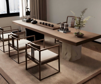 New Chinese Style Tea Tables And Chairs-ID:263447056