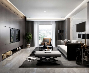 Modern A Living Room-ID:787138943