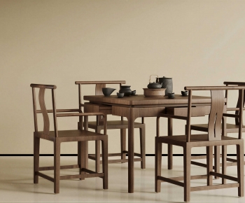 New Chinese Style Dining Table And Chairs-ID:252890693