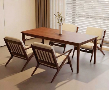 French Style Dining Table And Chairs-ID:172216898