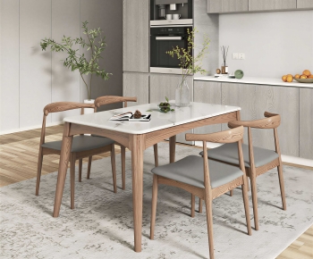 Modern Dining Table And Chairs-ID:307372097