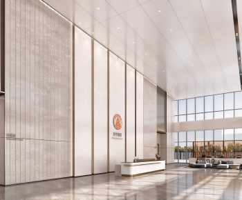 Modern Office Reception Desk-ID:598045111