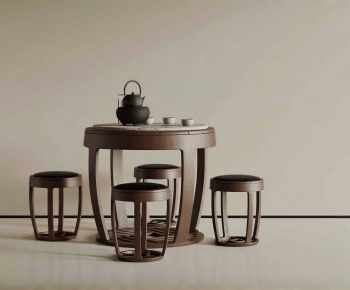 New Chinese Style Tea Tables And Chairs-ID:279119012