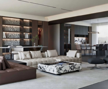 Modern A Living Room-ID:833849948