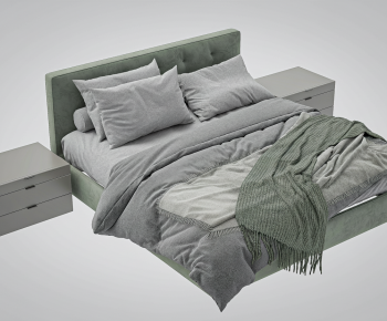 Modern Double Bed-ID:177629035