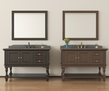 French Style Bathroom Cabinet-ID:121660291