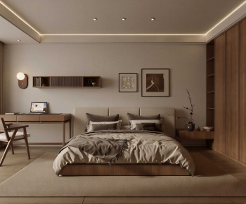 Wabi-sabi Style Bedroom-ID:384000067