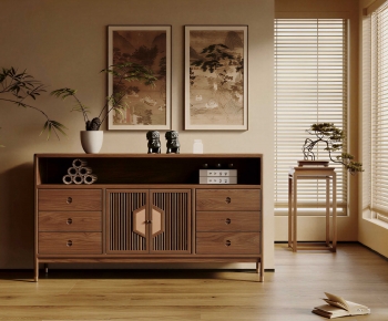 New Chinese Style Entrance Cabinet-ID:963526017