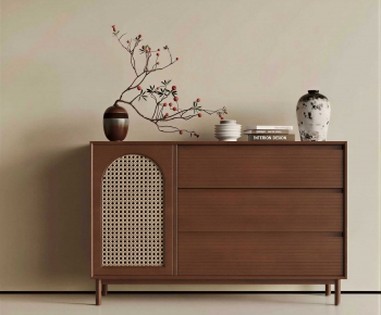 Wabi-sabi Style Entrance Cabinet-ID:963355064