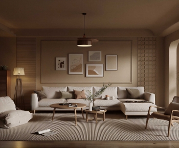 Wabi-sabi Style A Living Room-ID:976723915