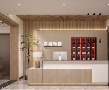 New Chinese Style Lobby Hall-ID:493345023